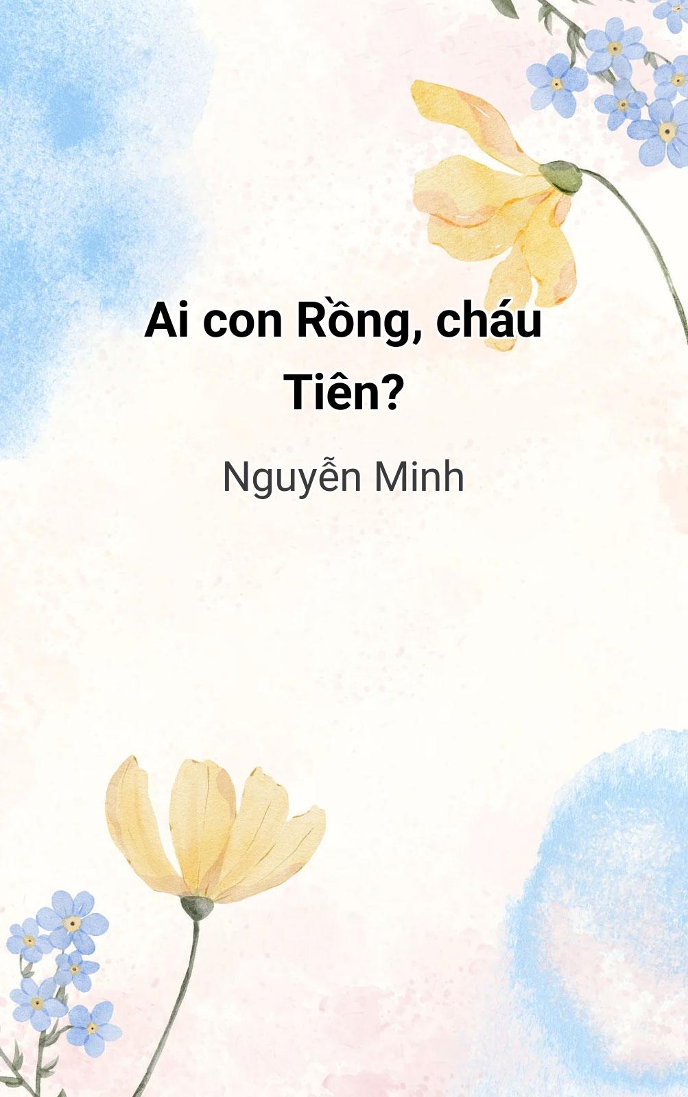 Ai Con Rồng, Cháu Tiên?