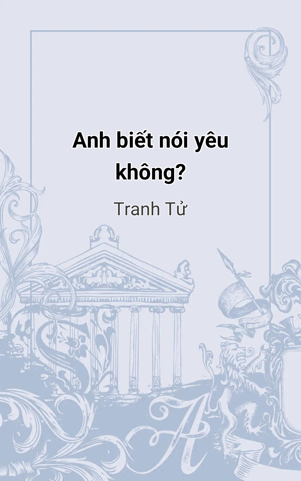 Anh Biết Nói Yêu Không?