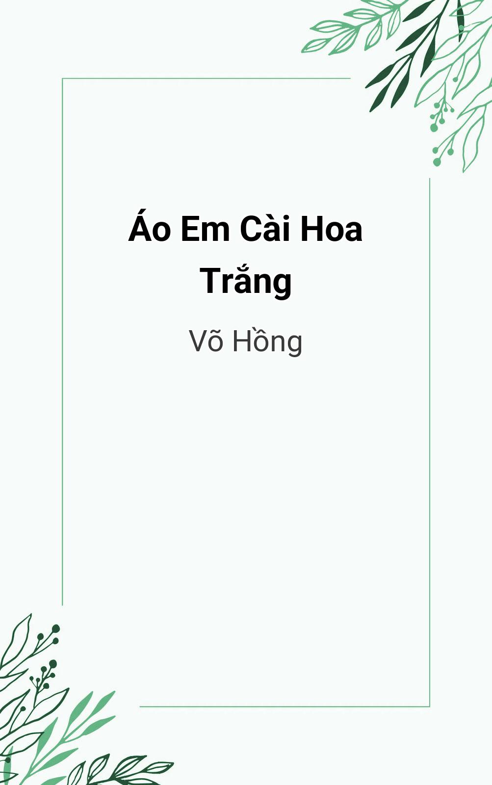 Áo Em Cài Hoa Trắng