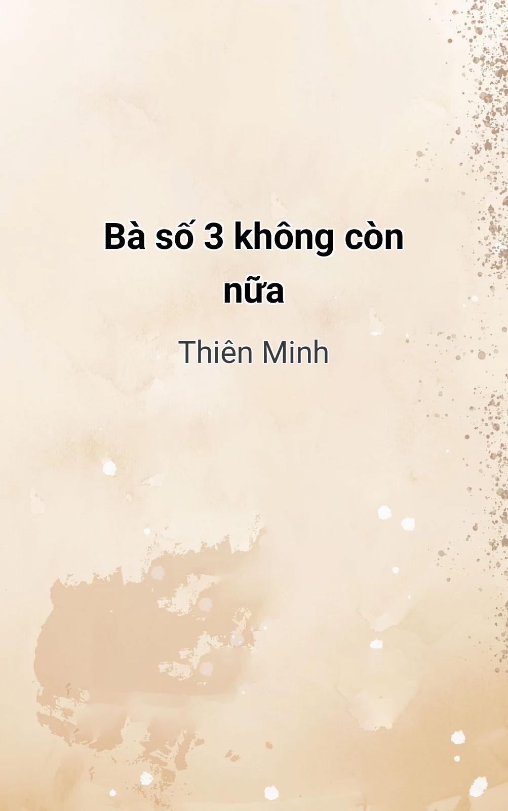 Bà Số 3 Không Còn Nữa
