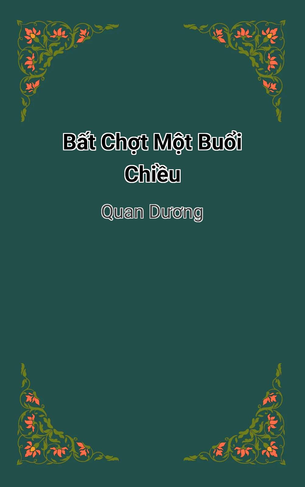 Bất Chợt Một Buổi Chiều