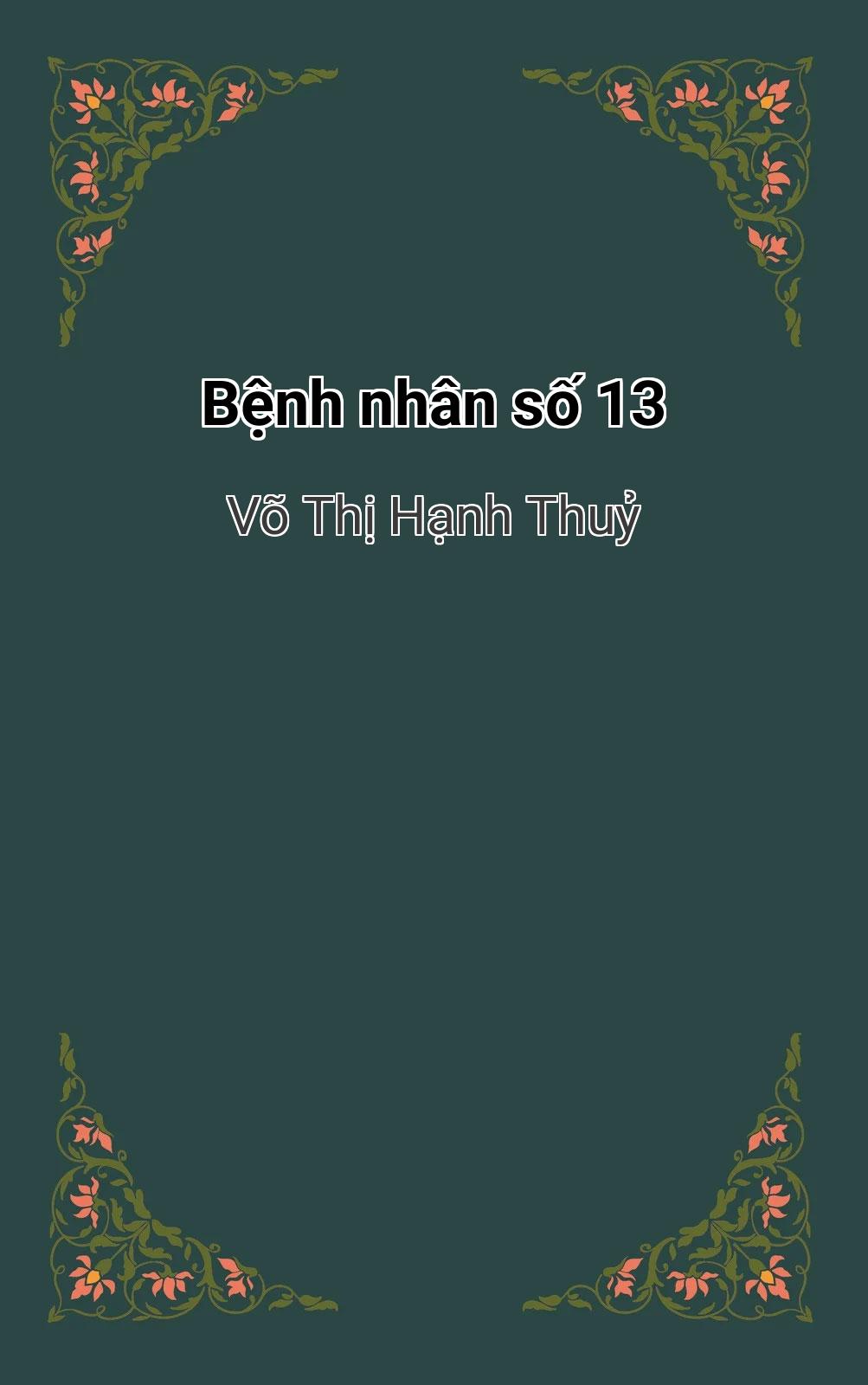 Bệnh Nhân Số 13