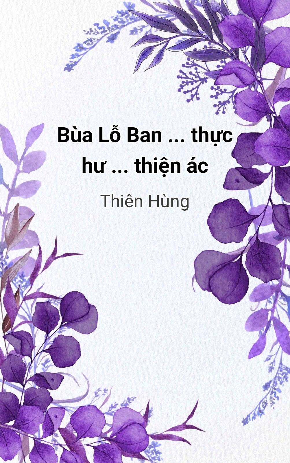 Bùa Lỗ Ban ... Thực Hư ... Thiện Ác