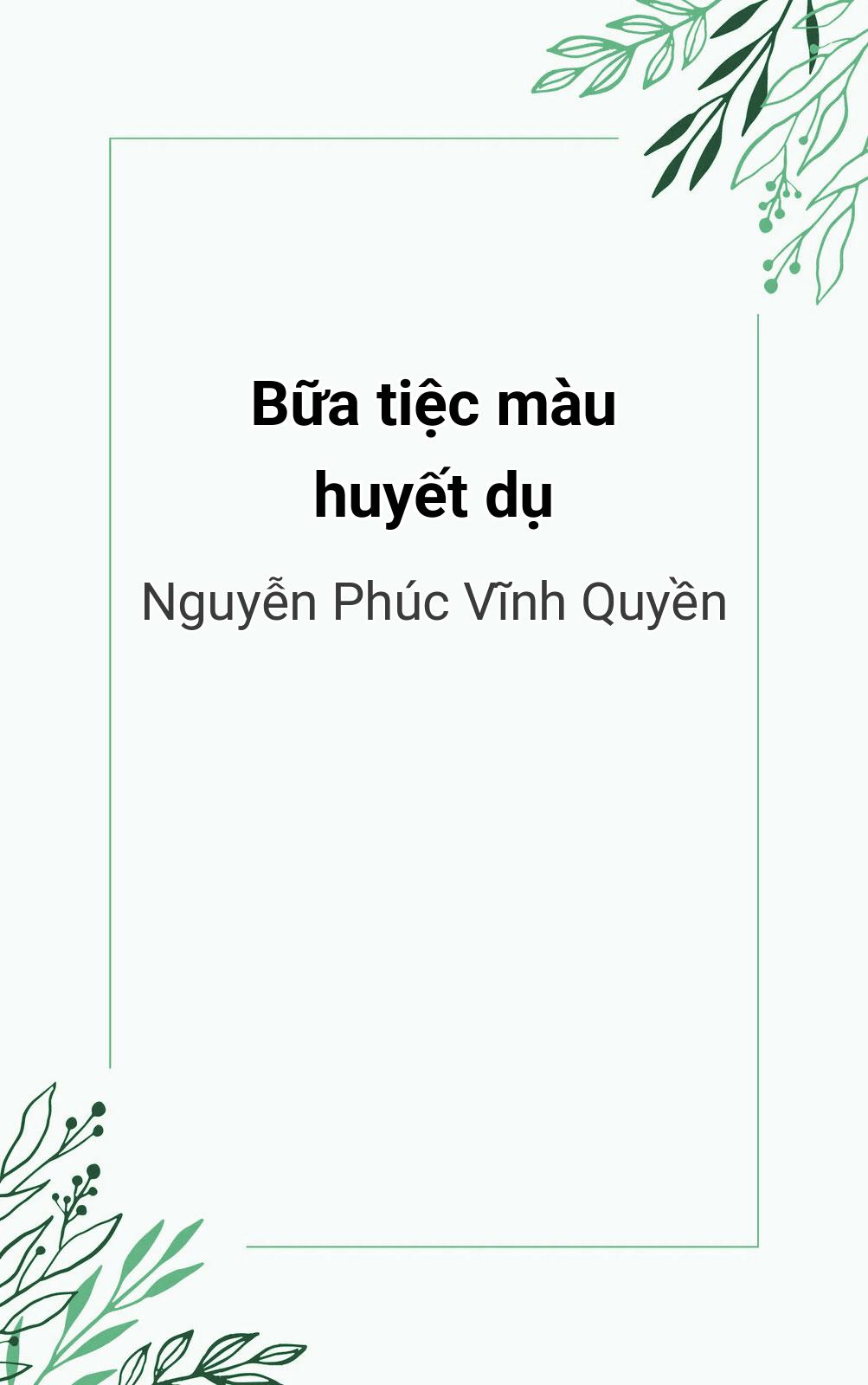 Bữa Tiệc Màu Huyết Dụ