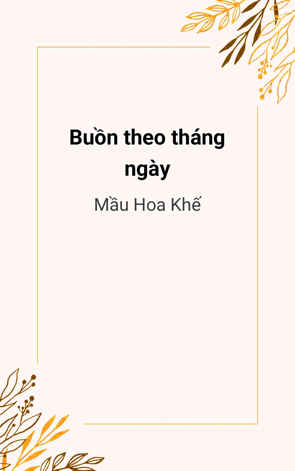 Buồn Theo Tháng Ngày