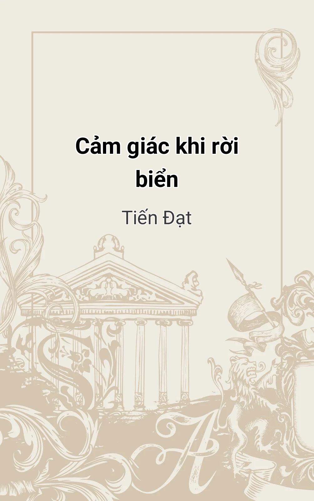 Cảm Giác Khi Rời Biển