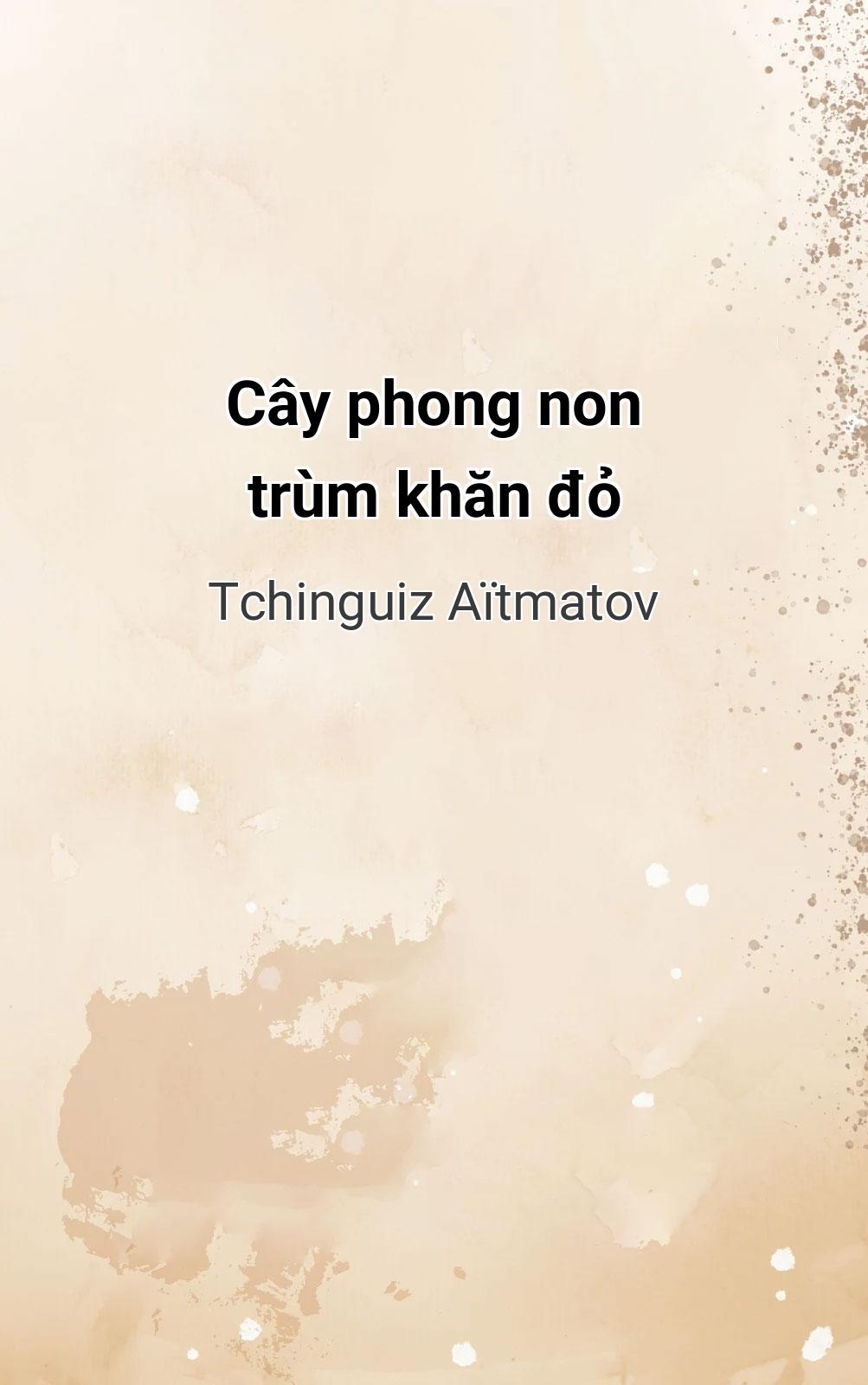 Cây Phong Non Trùm Khăn Đỏ