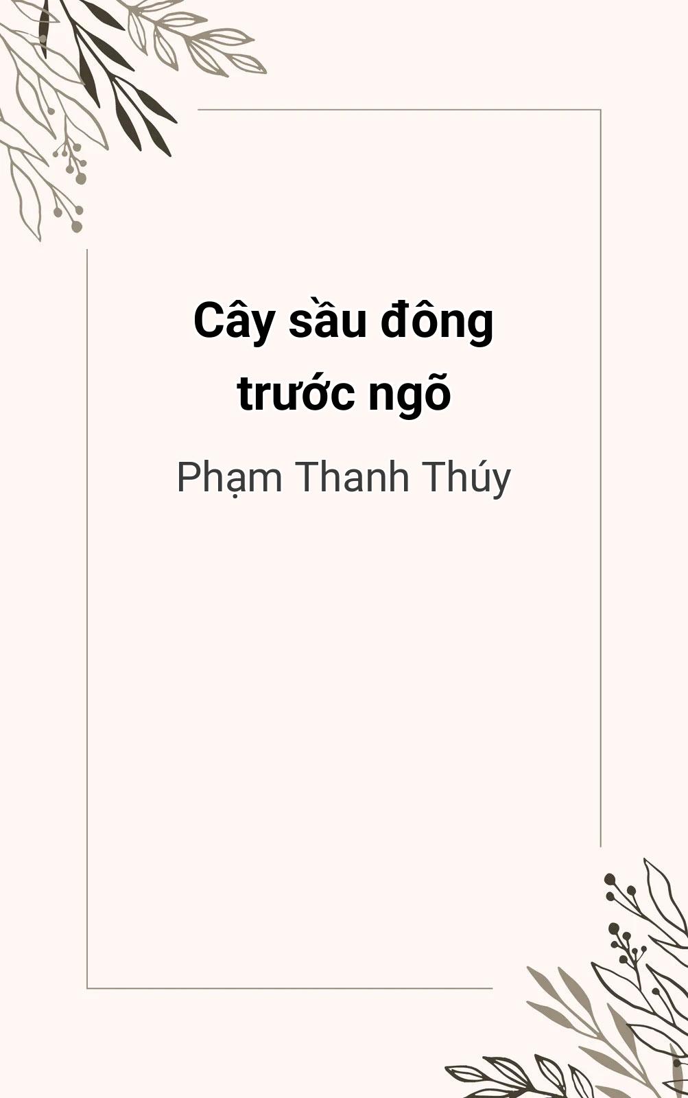 Cây Sầu Đông Trước Ngõ