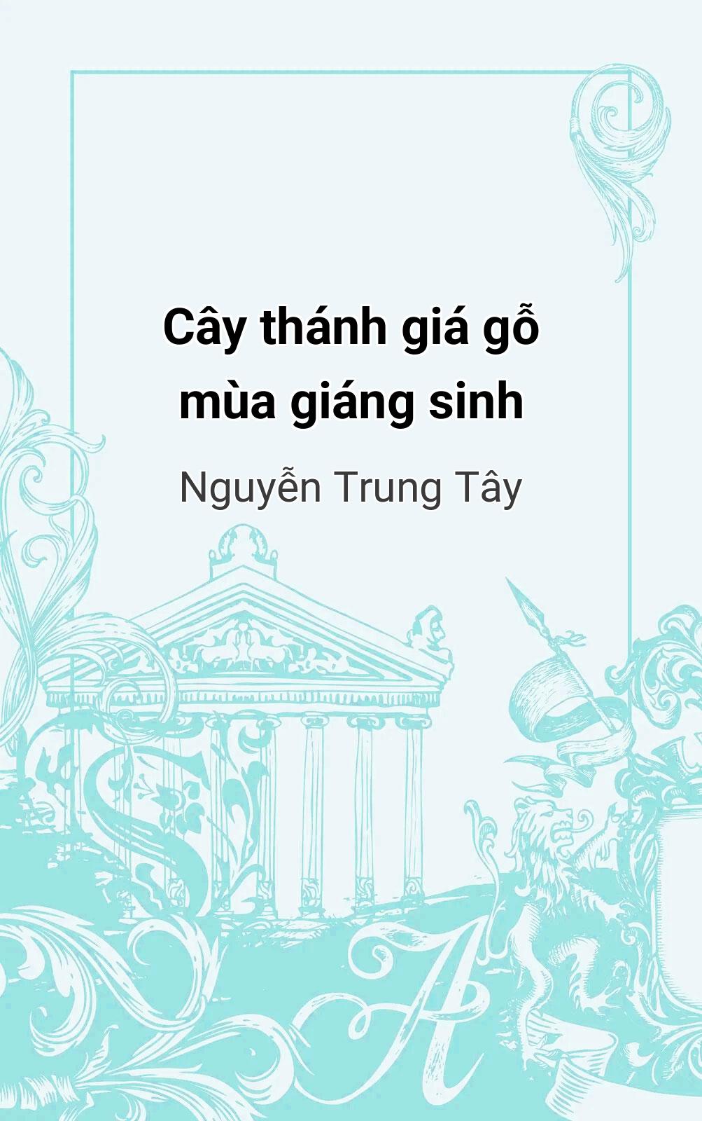 Cây Thánh Giá Gỗ Mùa Giáng Sinh