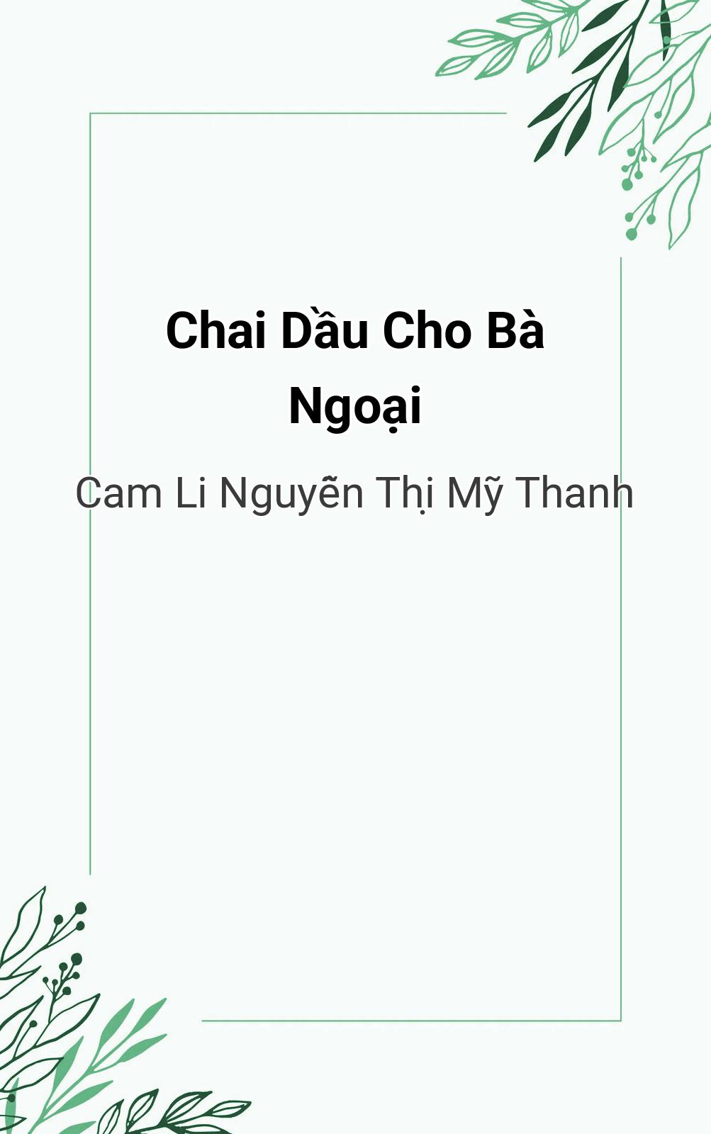 Chai Dầu Cho Bà Ngoại