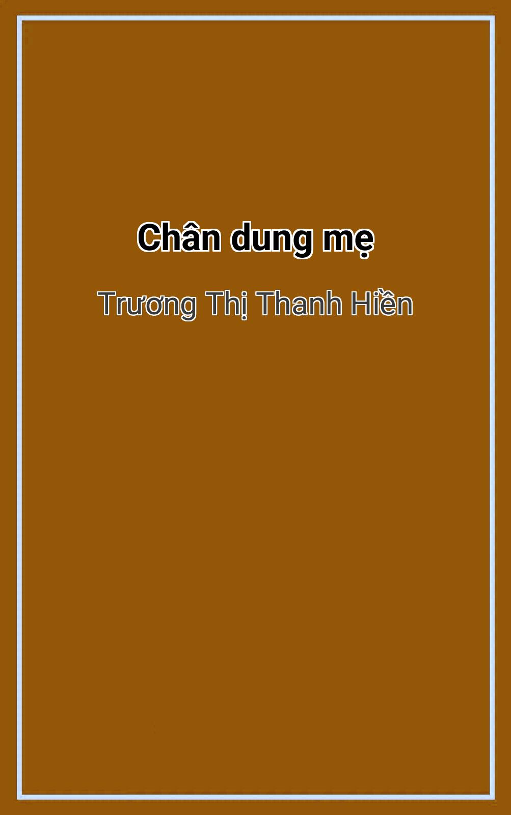 Chân Dung Mẹ