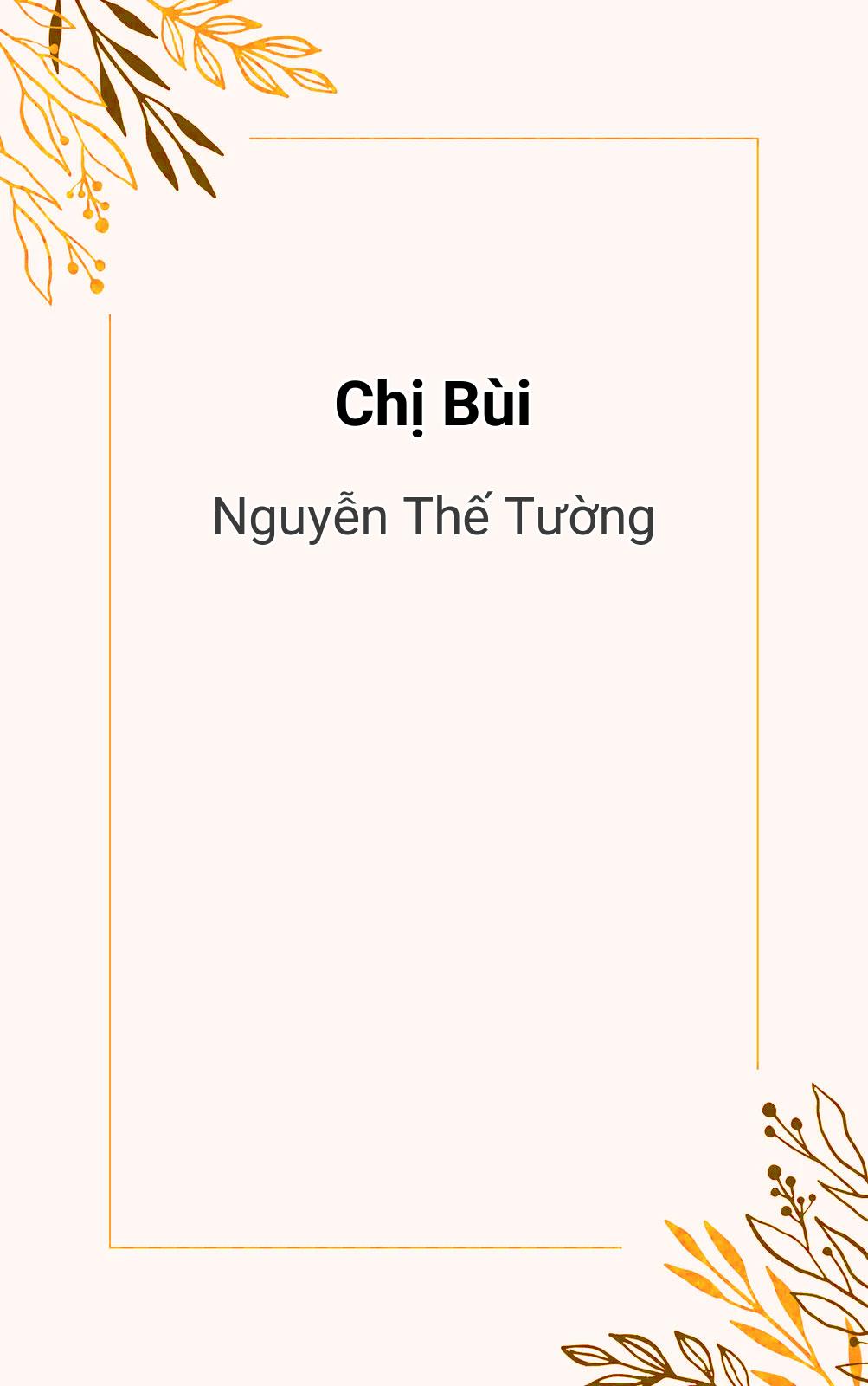 Chị Bùi