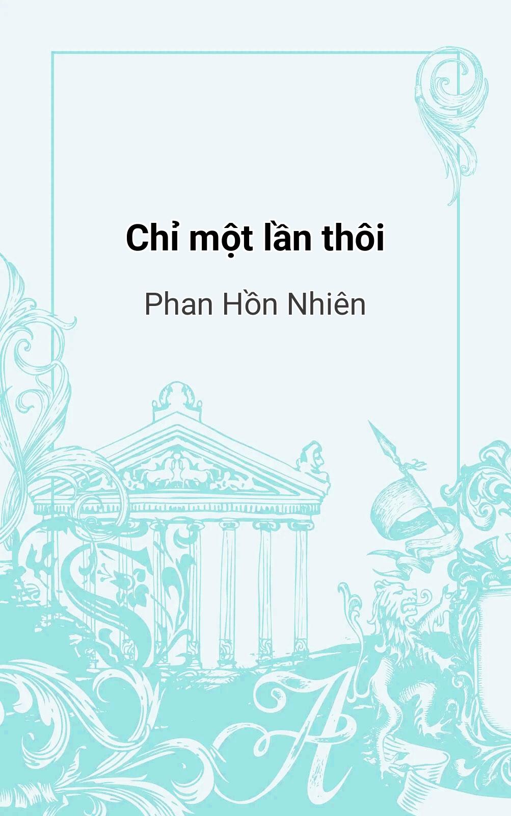 Chỉ Một Lần Thôi