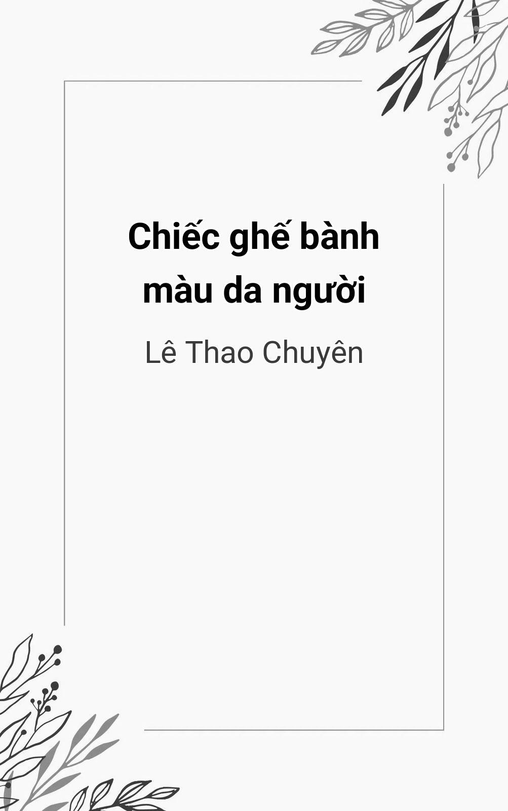 Chiếc Ghế Bành Màu Da Người