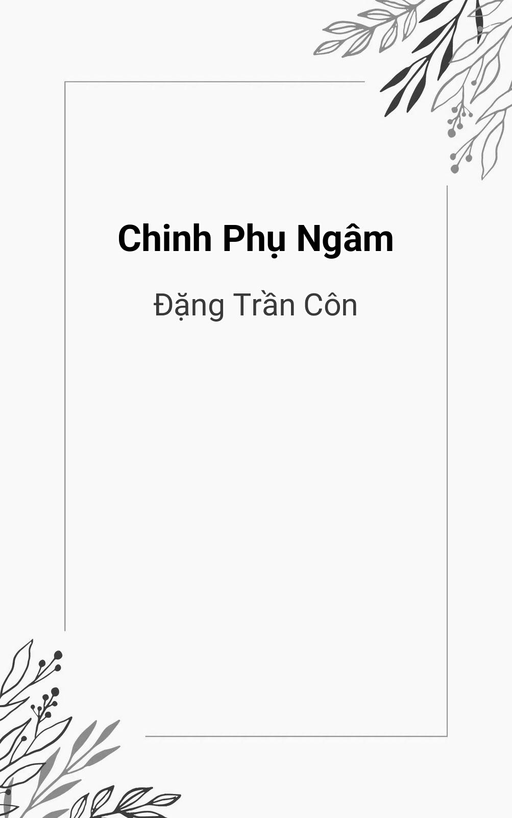 Chinh Phụ Ngâm