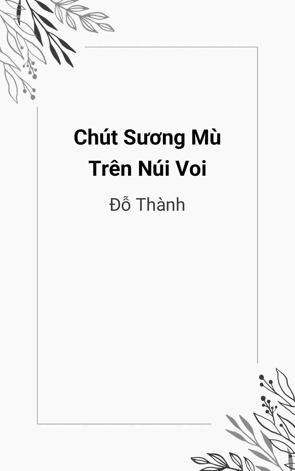 Chút Sương Mù Trên Núi Voi
