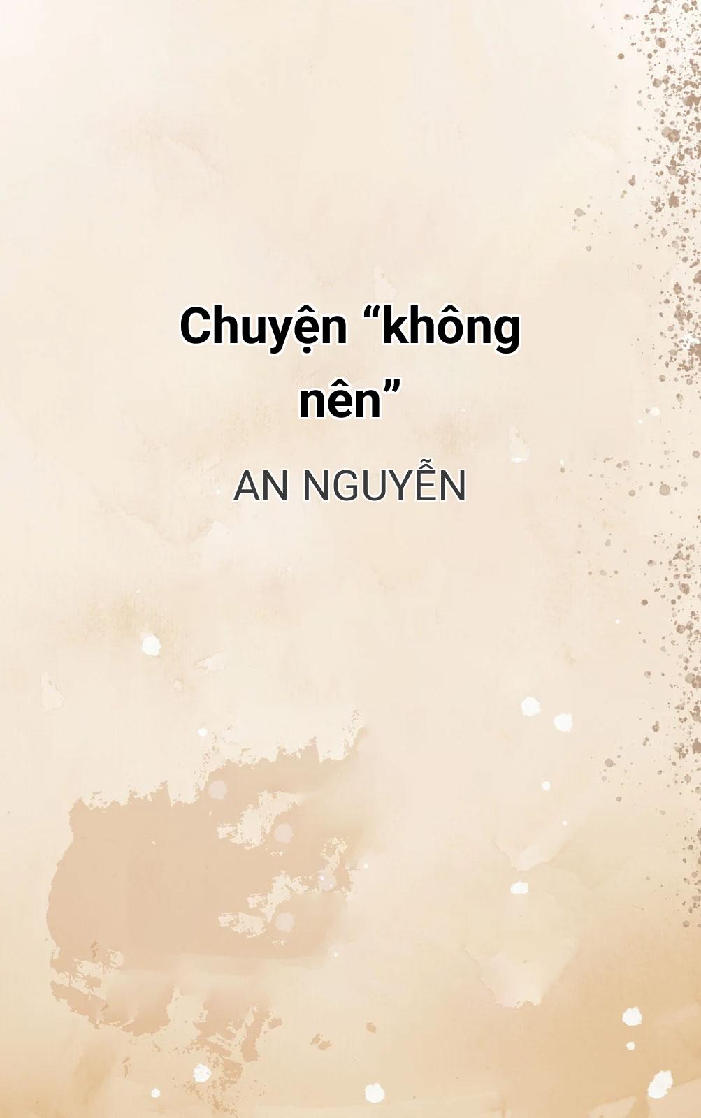 Chuyện “Không Nên”