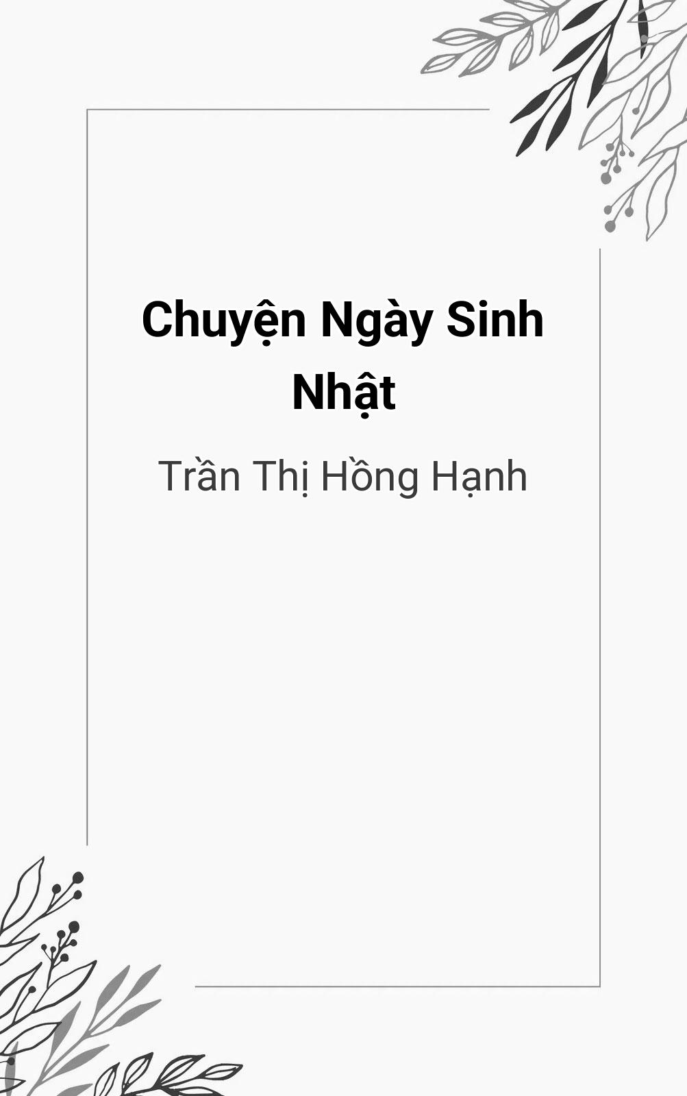 Chuyện Ngày Sinh Nhật