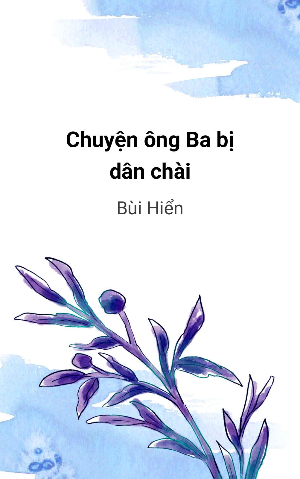 Chuyện Ông Ba Bị Dân Chài