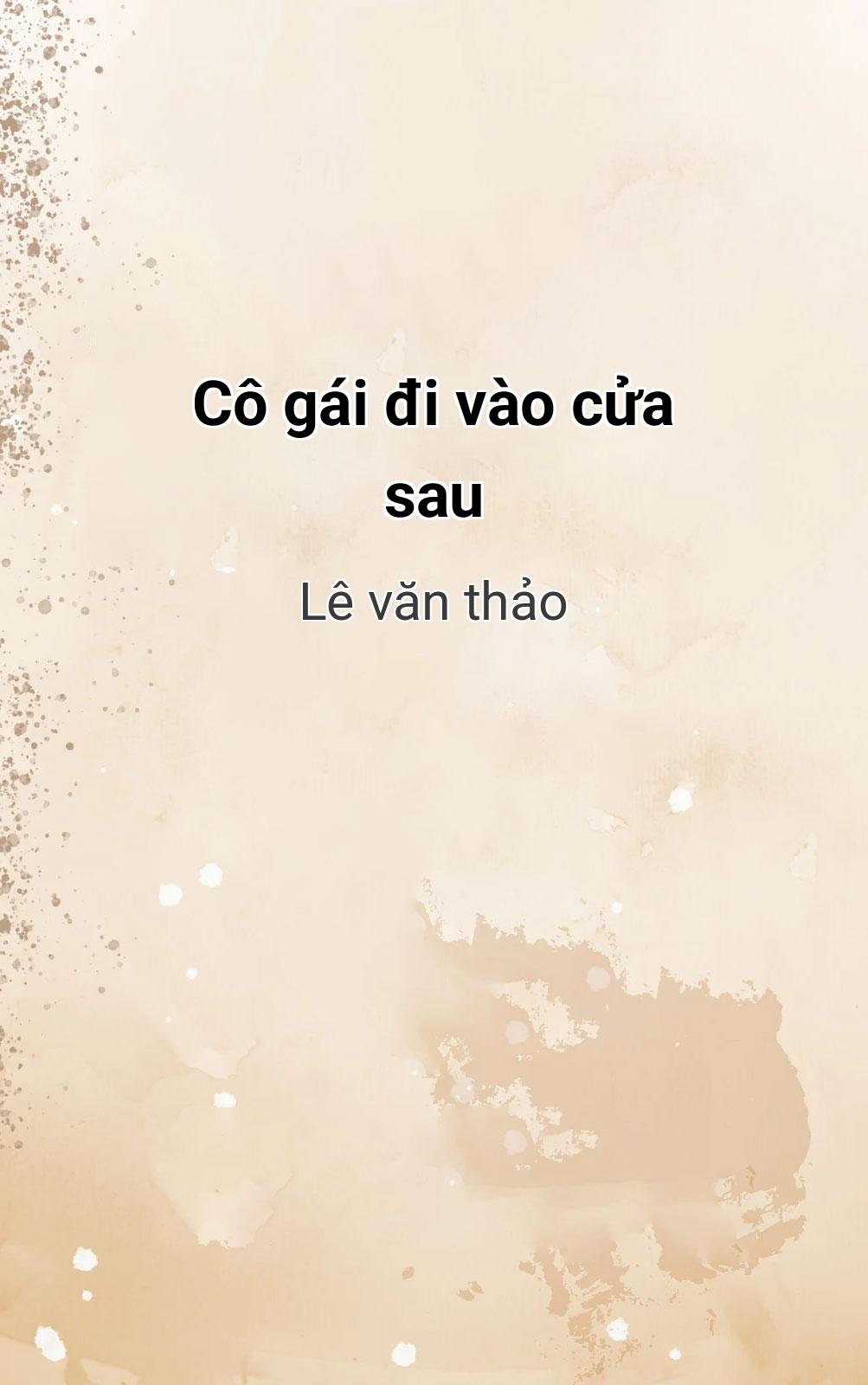 Cô Gái Đi Vào Cửa Sau