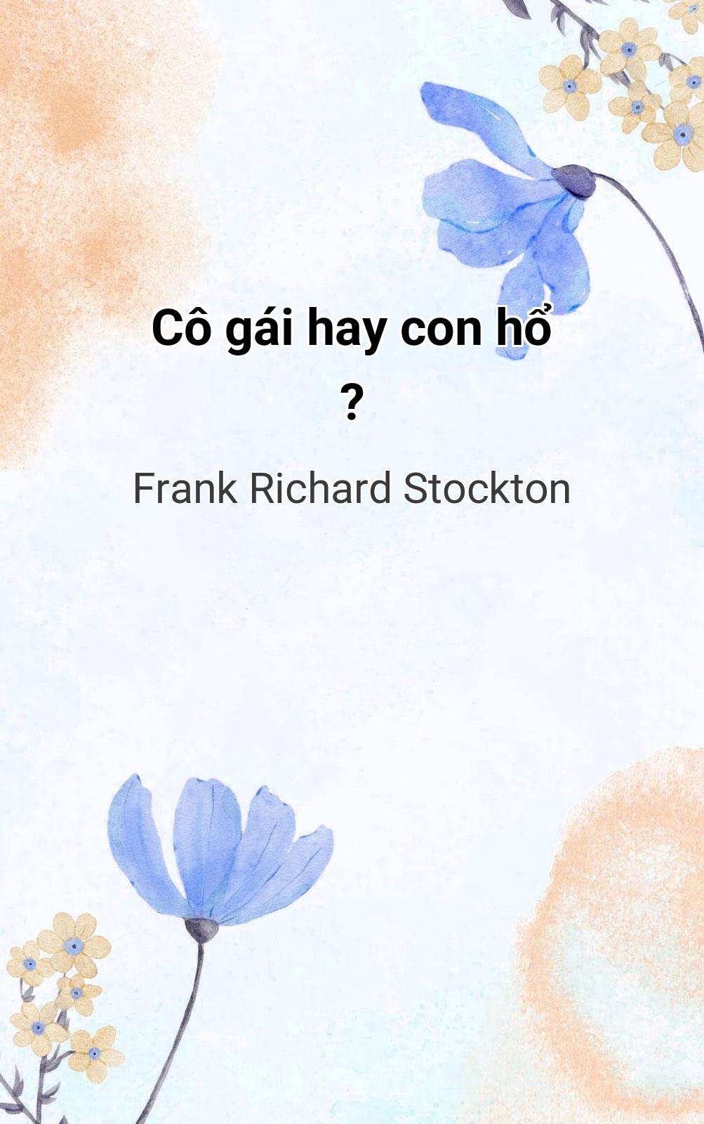 Cô Gái Hay Con Hổ ?