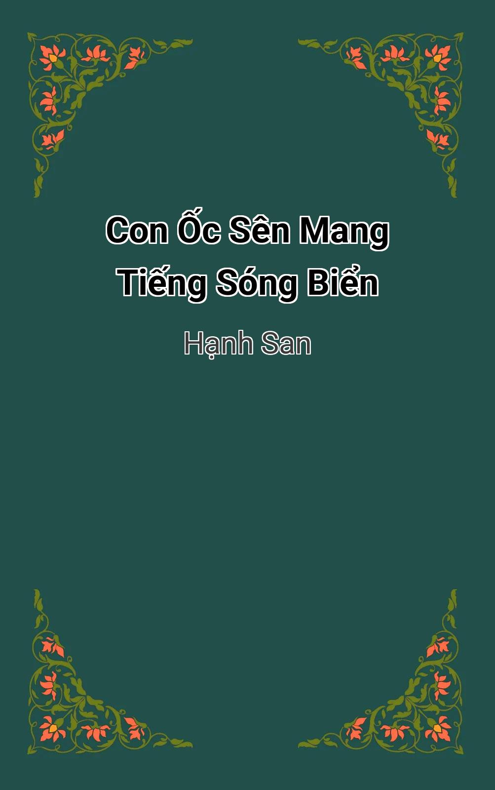Con Ốc Sên Mang Tiếng Sóng Biển