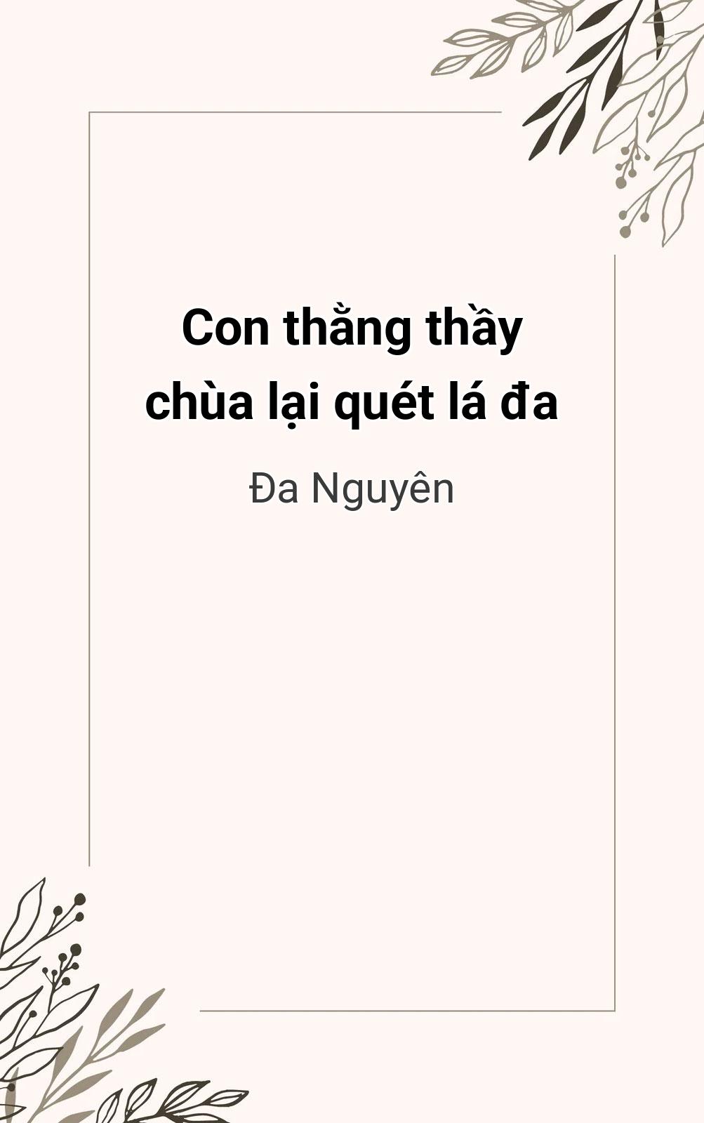 Con Thằng Thầy Chùa Lại Quét Lá Đa
