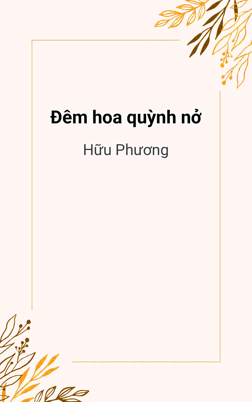 Đêm Hoa Quỳnh Nở