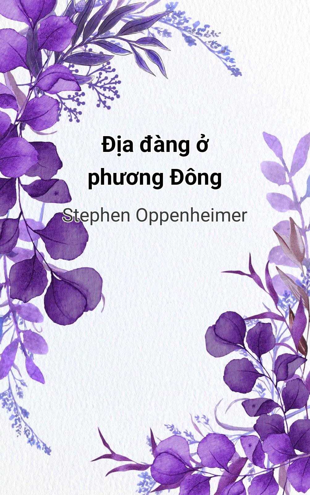 Địa Đàng Ở Phương Đông