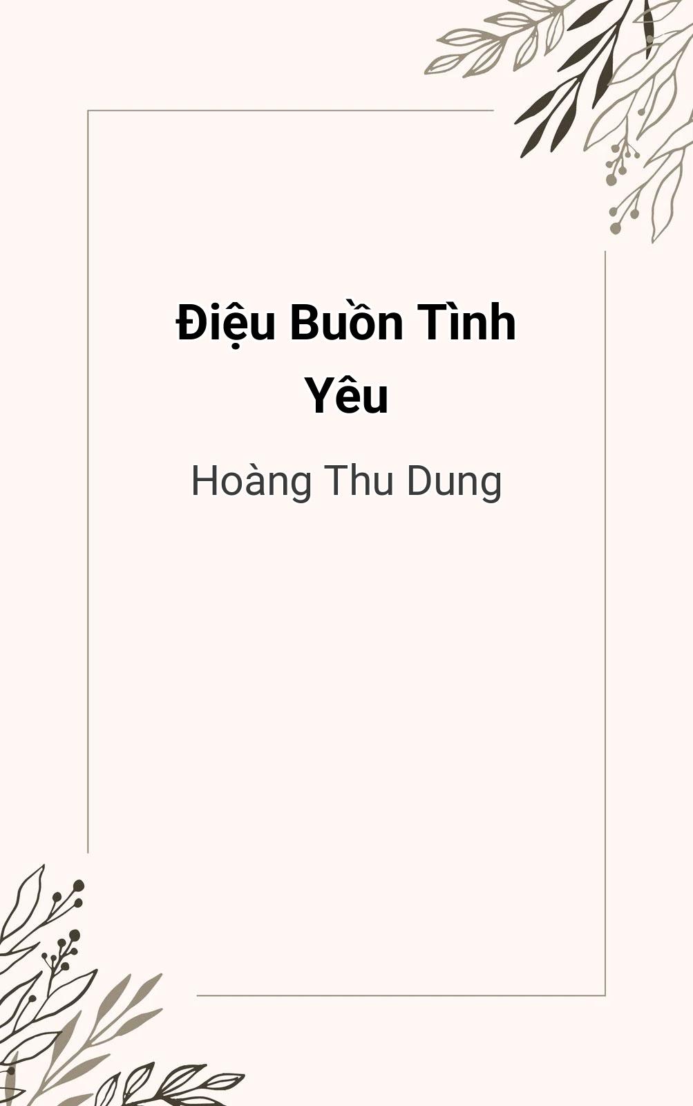 Điệu Buồn Tình Yêu