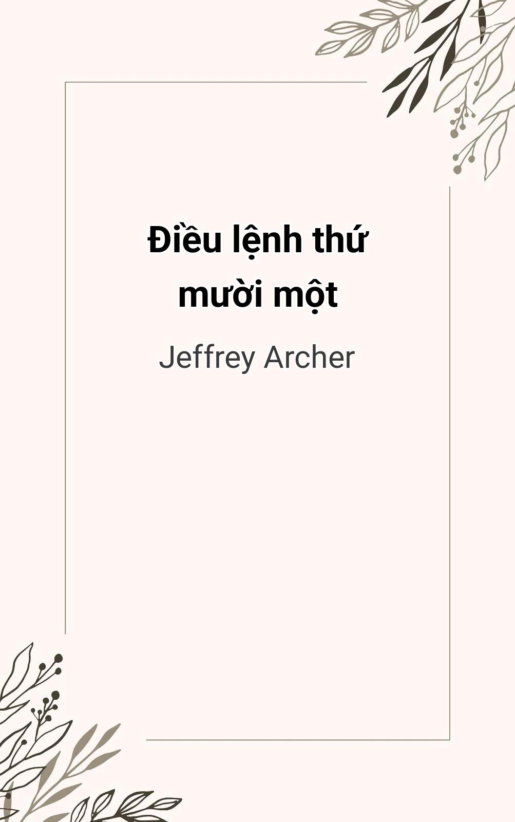 Điều Lệnh Thứ Mười Một