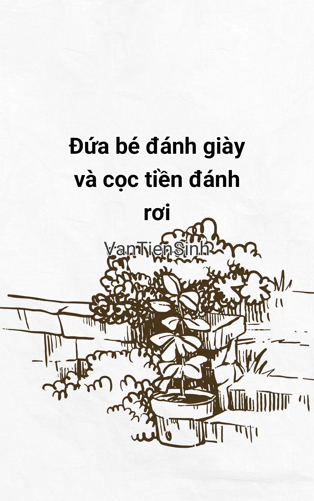 Đứa Bé Đánh Giày Và Cọc Tiền Đánh Rơi