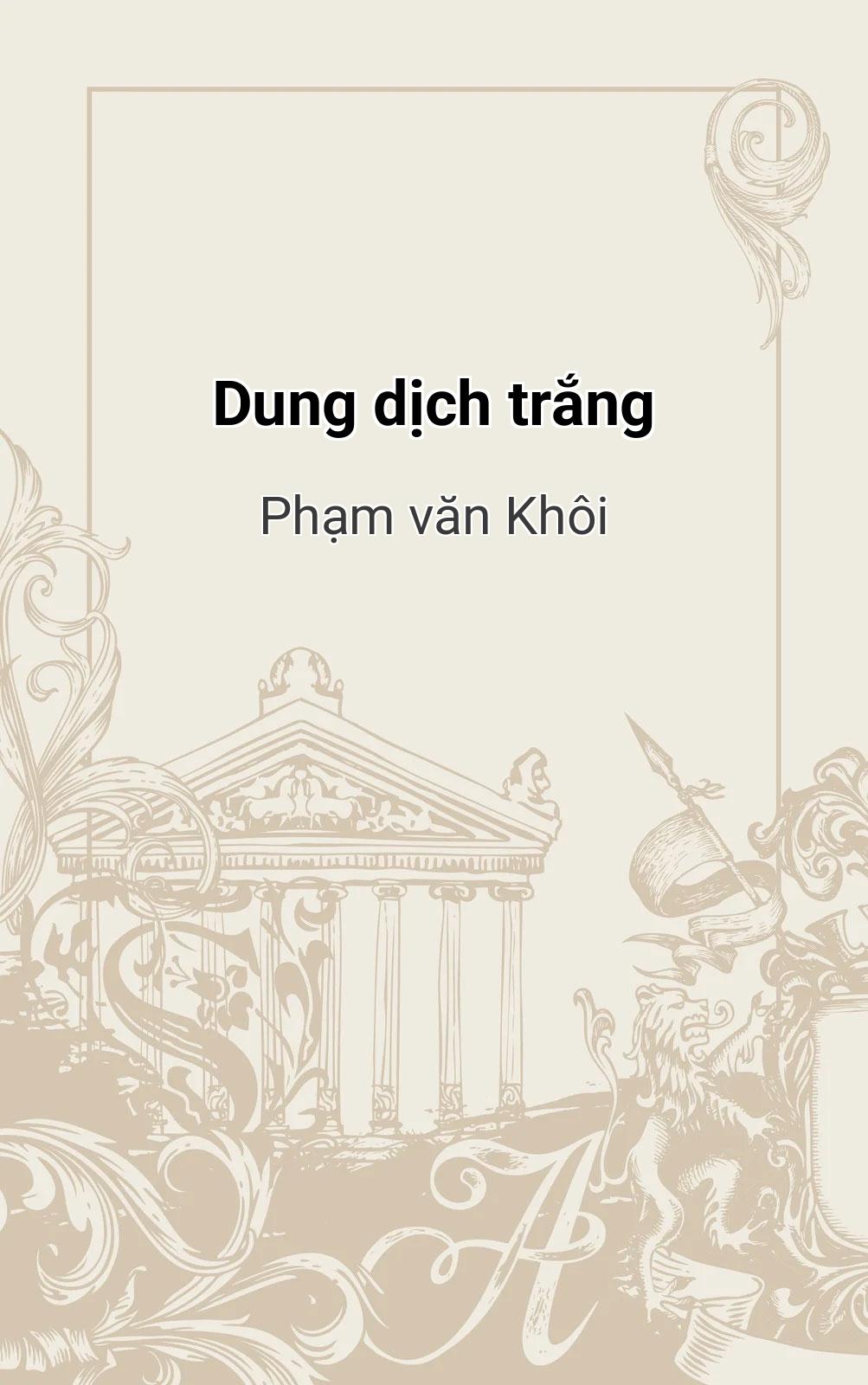 Dung Dịch Trắng