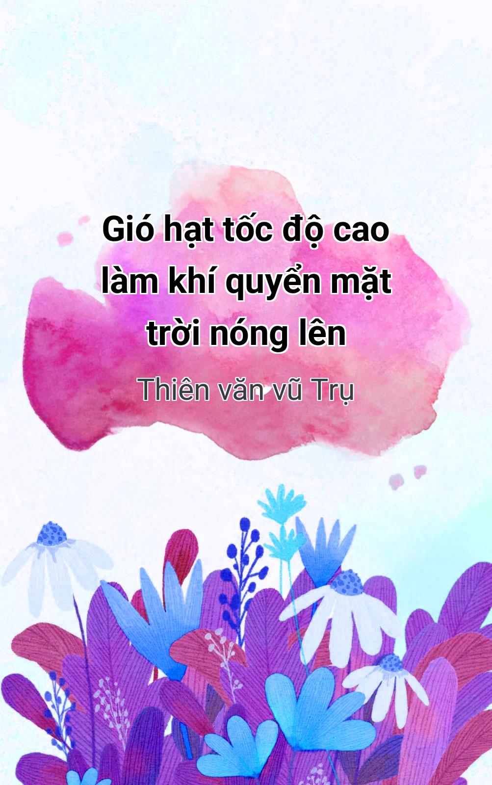 Gió Hạt Tốc Độ Cao Làm Khí Quyển Mặt Trời Nóng Lên
