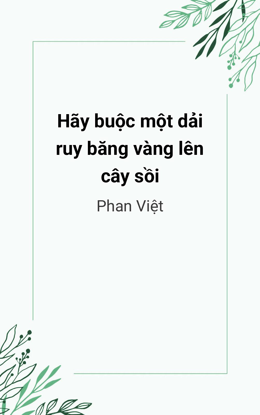 Hãy Buộc Một Dải Ruy Băng Vàng Lên Cây Sồi