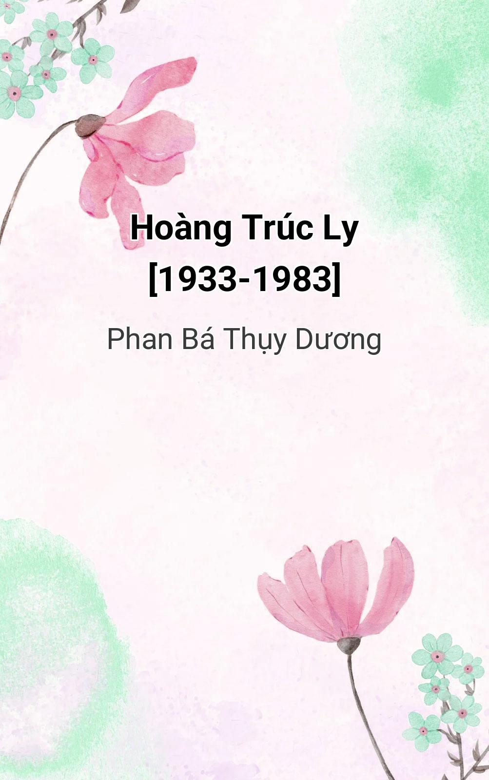 Hoàng Trúc Ly [1933-1983]
