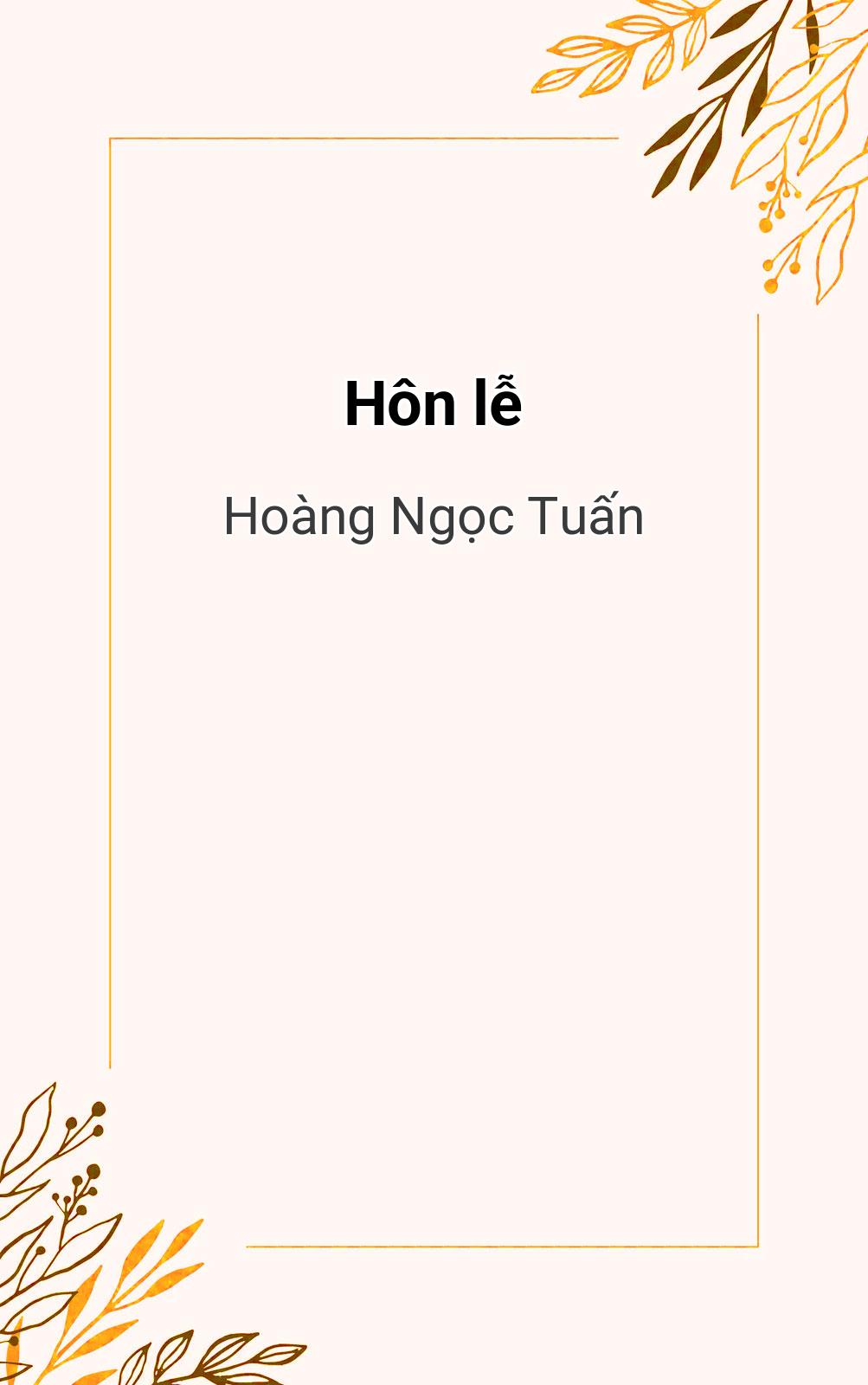 Hôn Lễ