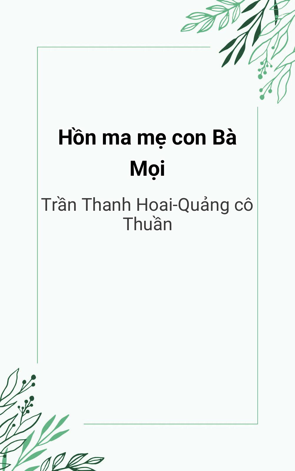 Hồn Ma Mẹ Con Bà Mọi