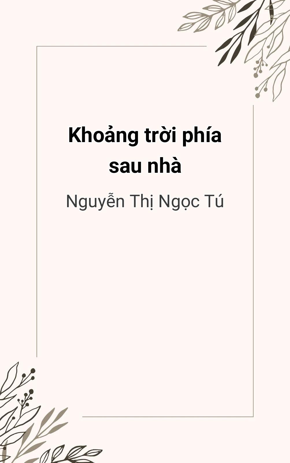 Khoảng Trời Phía Sau Nhà