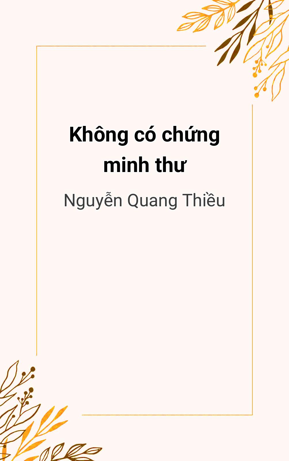 Không Có Chứng Minh Thư