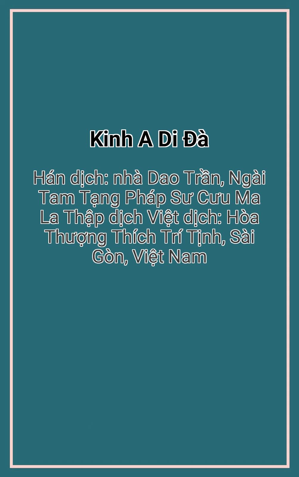 Kinh A Di Đà