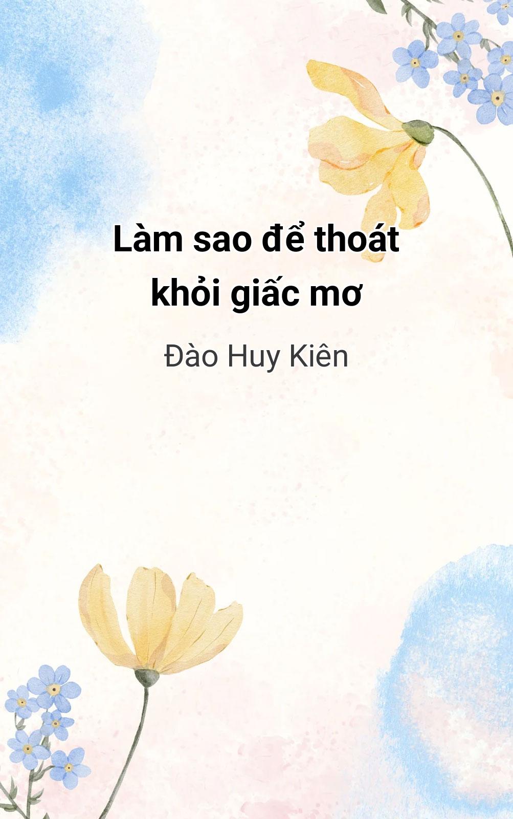 Làm Sao Để Thoát Khỏi Giấc Mơ