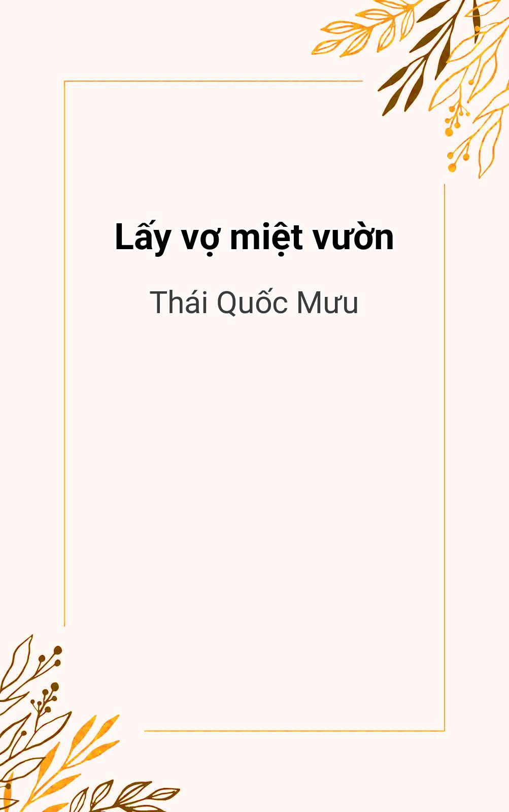 Lấy Vợ Miệt Vườn
