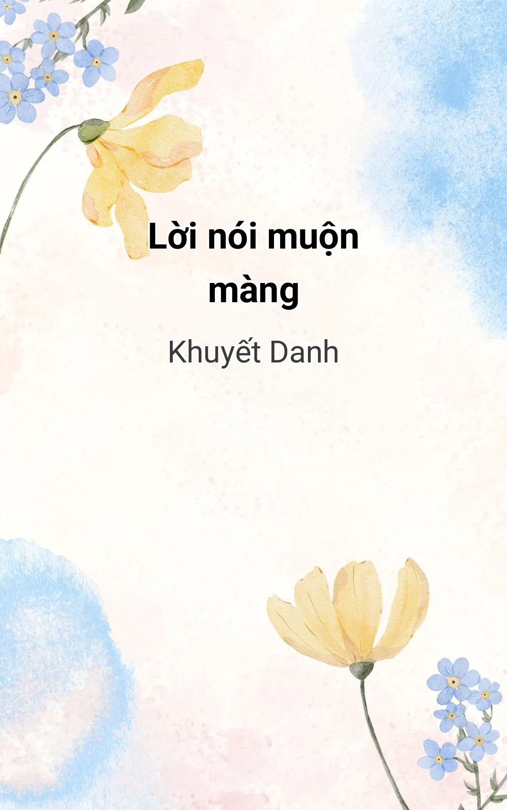 Lời Nói Muộn Màng