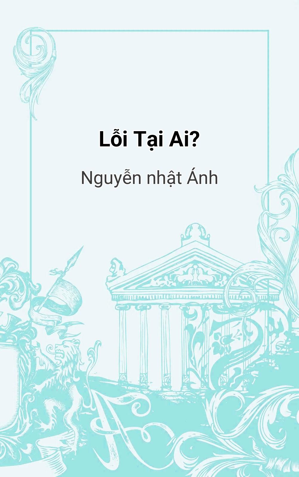 Lỗi Tại Ai?