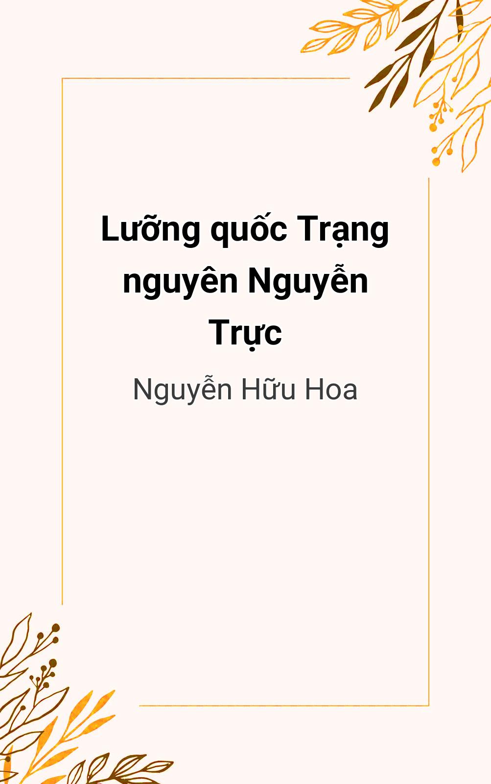 Lưỡng Quốc Trạng Nguyên Nguyễn Trực