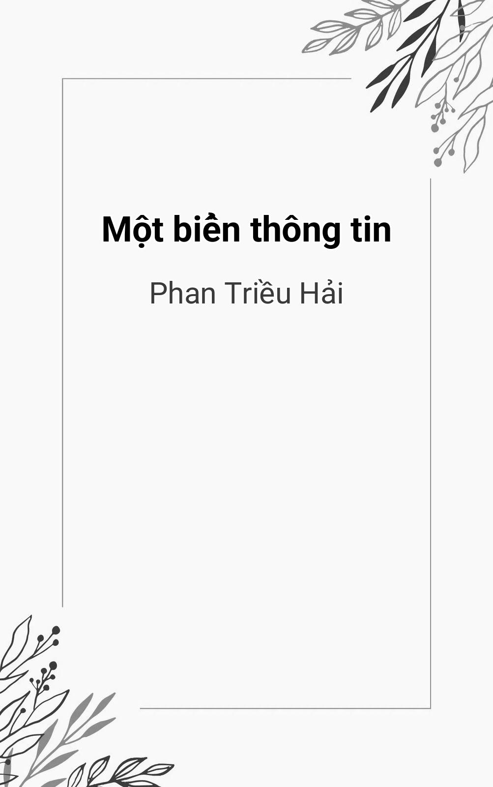 MộT BiểN Thông Tin