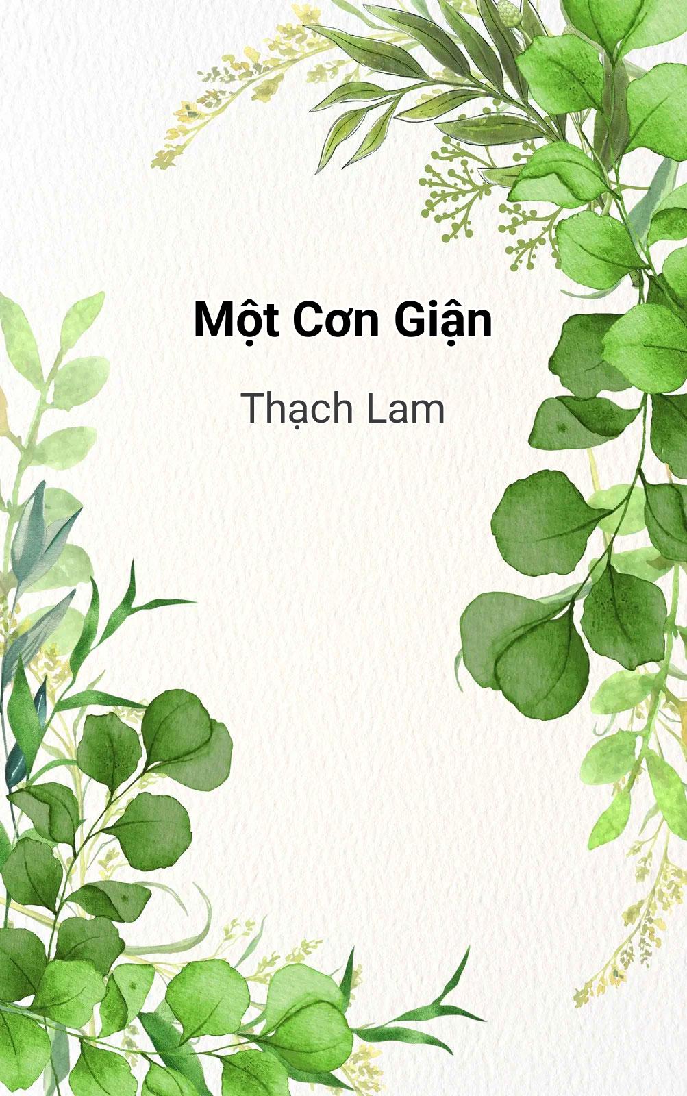 Một Cơn Giận