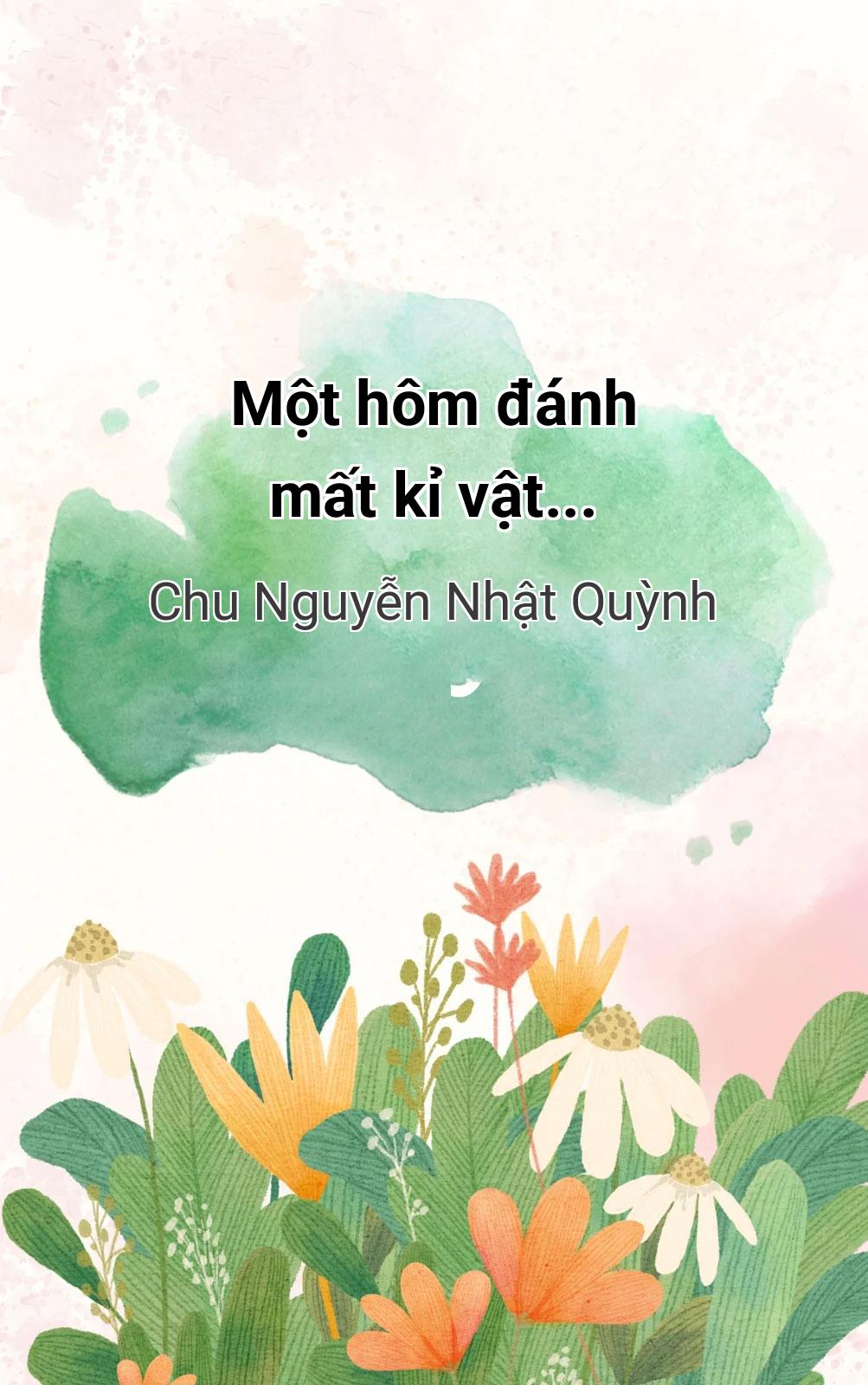 Một Hôm Đánh Mất Kỉ Vật...
