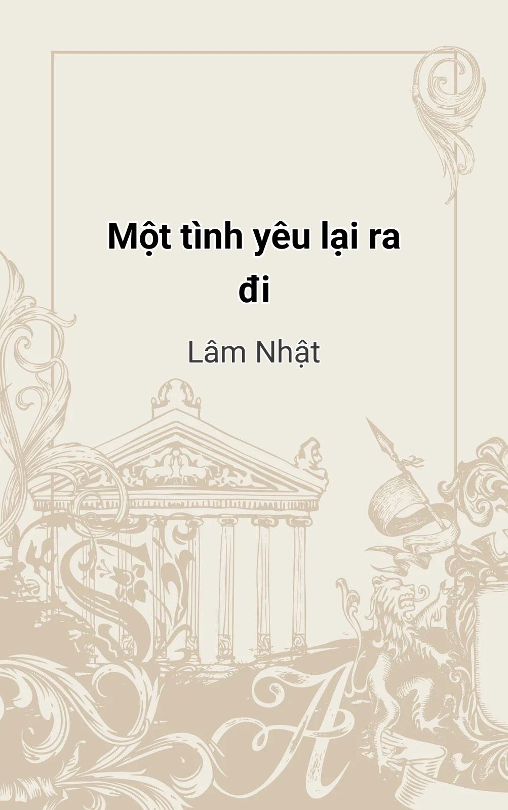 Một Tình Yêu Lại Ra Đi